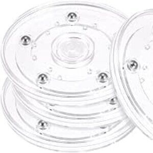 4 inch Clear Rotating Swivel Stand Lazy Susan Turntable Display